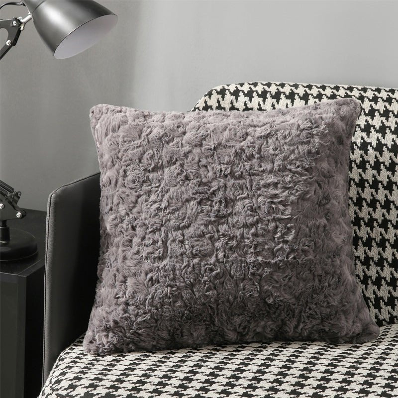 Fuzzy clearance throw pillows